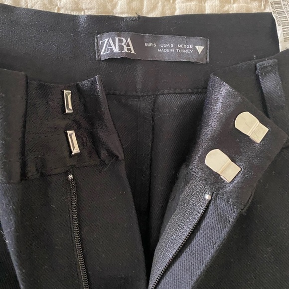 Zara- Black Cargo Tuxedo Pants - Picture 2 of 4